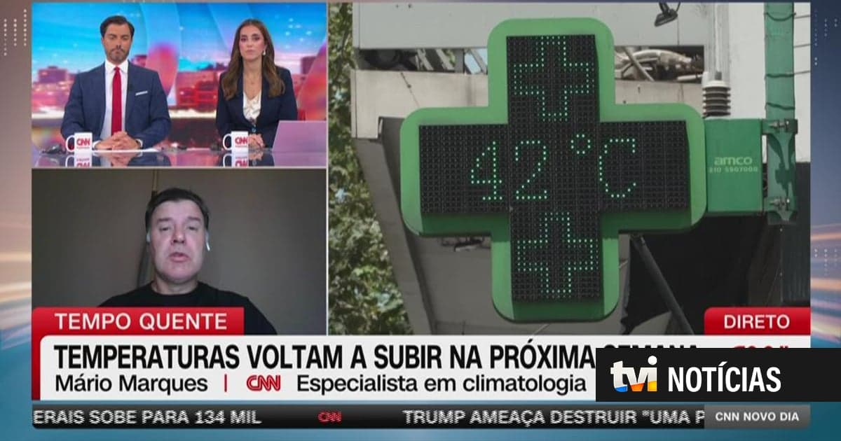 The weekend will be cooler, then the Azores anticyclone arrives and only the Portuguese coast will be spared
