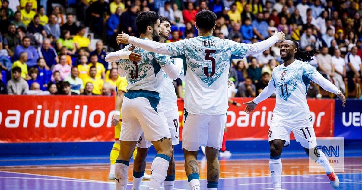 Futsal: Portugal thrashes Romania and is one step away from the elite round