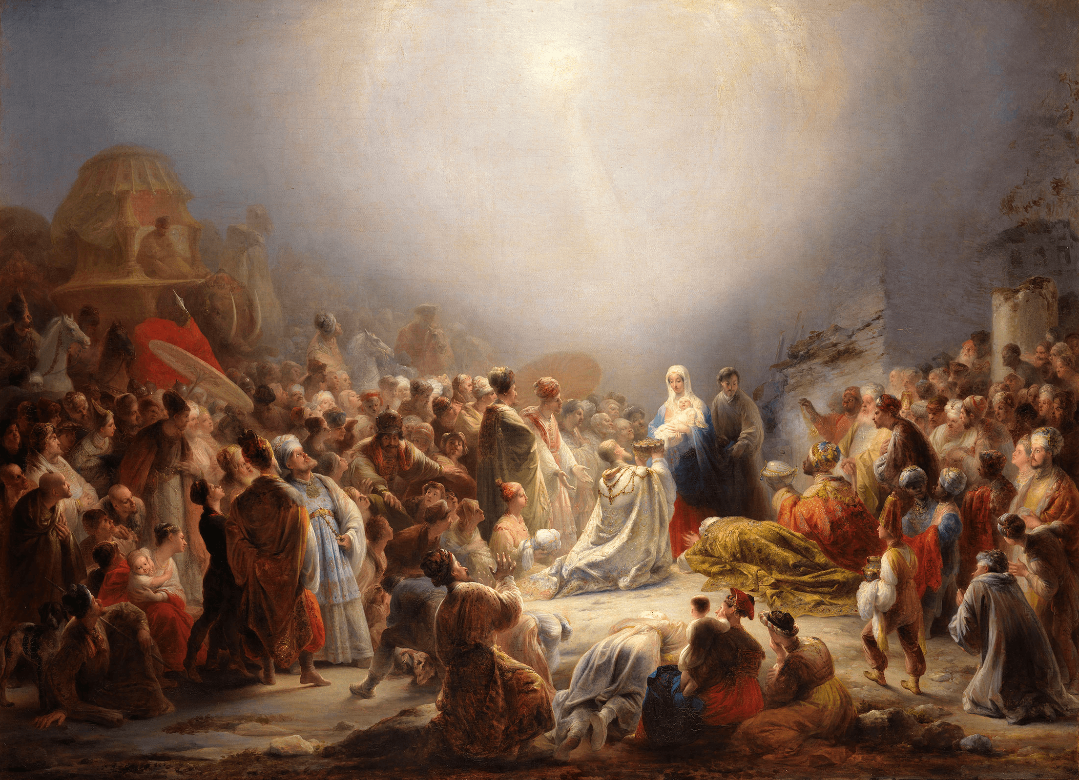 The Adoration of the Magi by Domingos Sequeira