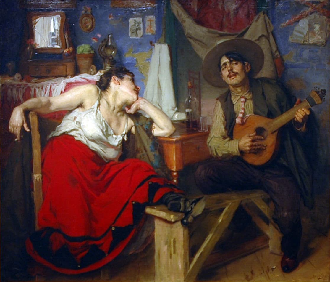 O Fado by José Malhoa