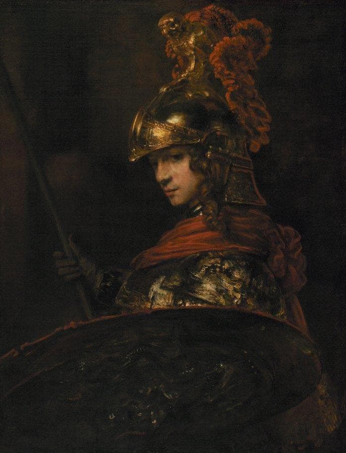 Pallas Athena by Rembrandt van Rijn