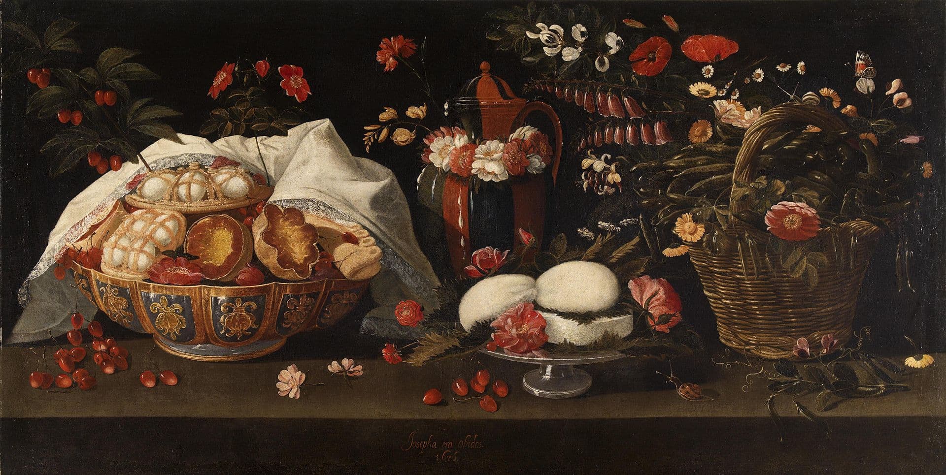 Still Life with Sweets and Dried Fruit by Josefa de Óbidos