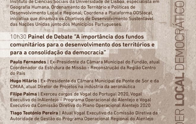 Camacho Costa Cineteatro hosts the conference '40 years of Portugal in the European Union'