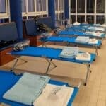 Faro opens swimming pool pavilion for homeless over cold snap