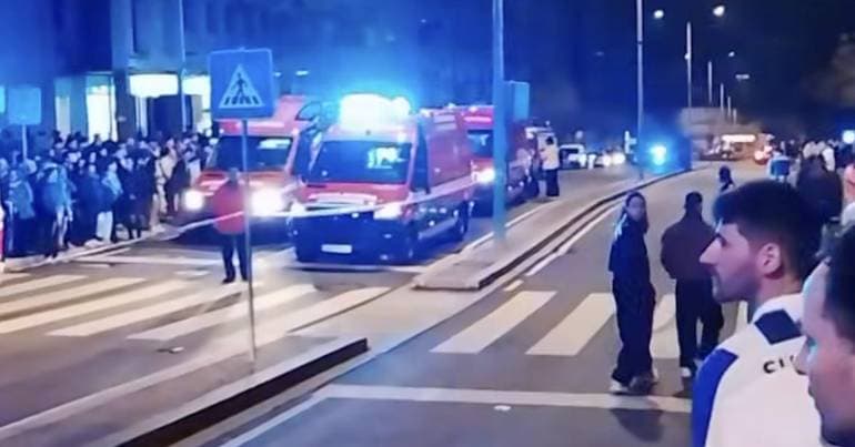 Two 18-year-olds arrested for hitting ten fans with a car