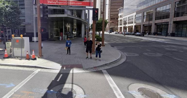 Those who cross outside the pedestrian crossing are fined and can be jailed