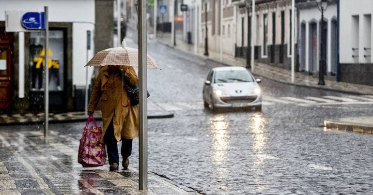 Heavy rain in the Azores this Saturday and Sunday
