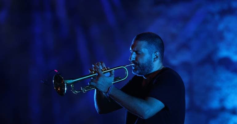 Franco-Lebanese trumpeter Ibrahim Maalouf performs in Lisbon