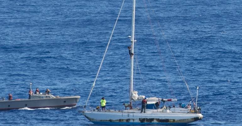 Navy rescues solo sailor off the coast of S. Miguel