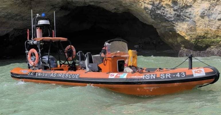 Benagil Caves: 12 people rescued after boat capsizes