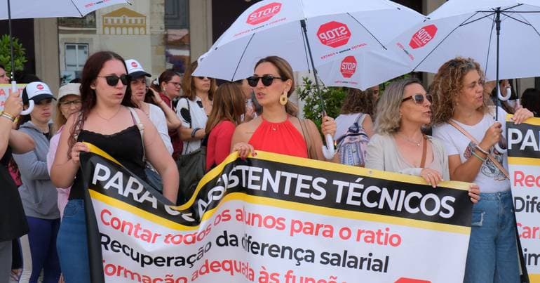 School staff in Setúbal on strike