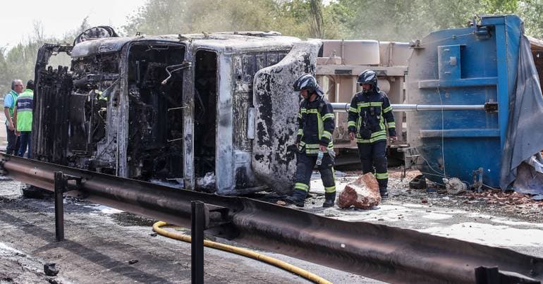 Traffic resumed in Serpa after accident