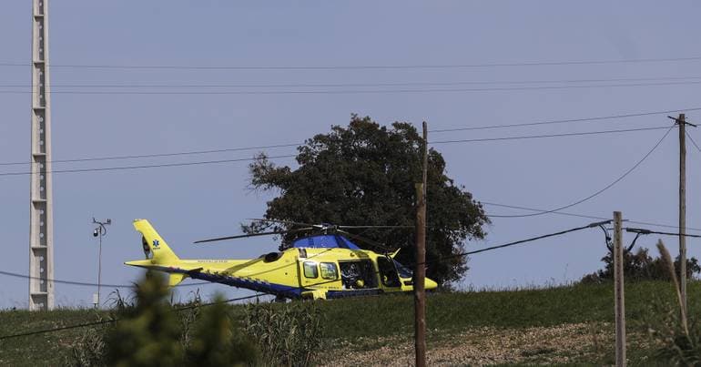 Motorcyclist airlifted to Lisbon after crash