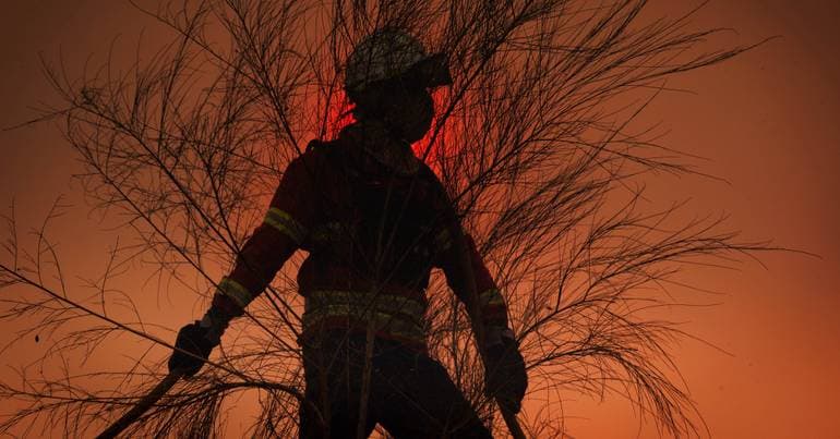 Platform that helps fight fires in testing