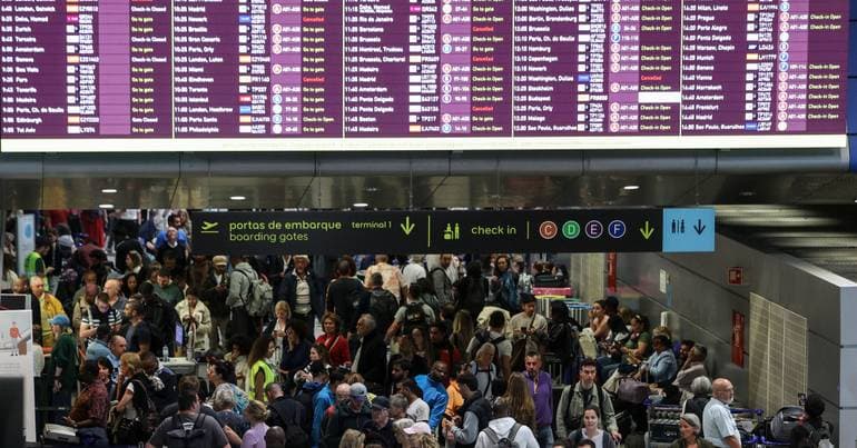 Strike caused "cancellation of around 400 flights"