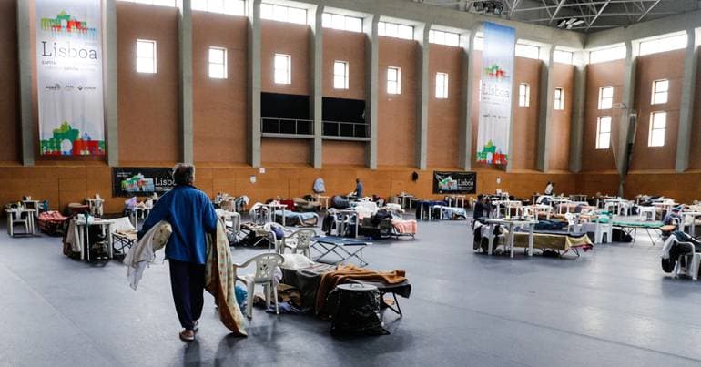 Lisbon has two pavilions prepared as heat shelters