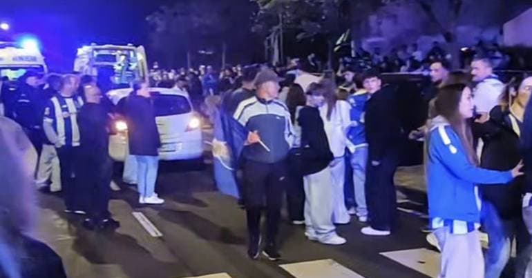 São João da Madeira: Nine fans struck by vehicle