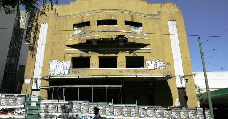 Former Paris Cinema in Lisbon demolished for new building