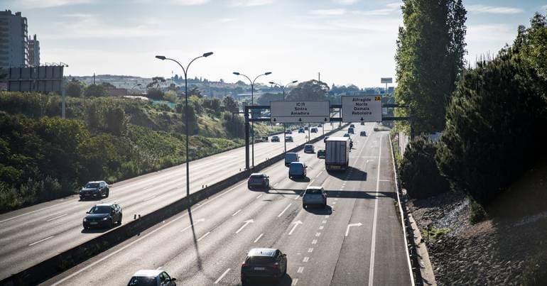 IC-19 closed near Queluz on Sunday