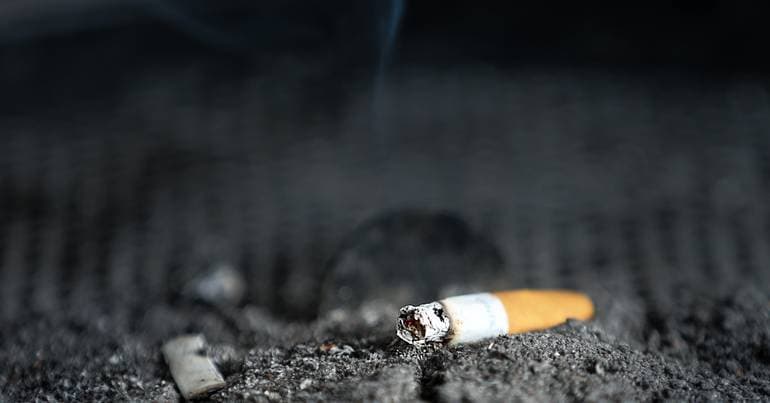 A cigarette butt can contaminate up to a thousand litres of water