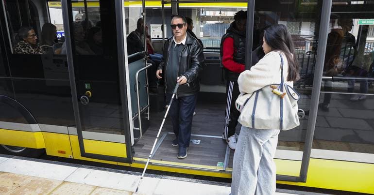TML tests orientation route for blind people