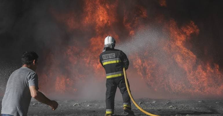EN611 reopened after fire in Alfândega da Fé