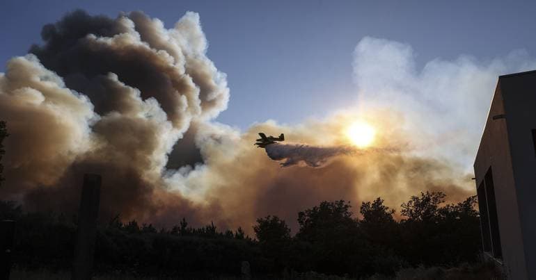 Over a thousand personnel fighting fires