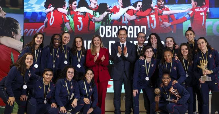 Portugal in the women's futsal European Championship for the 4th time