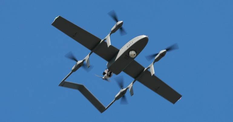 Drones are the military goods exports that are rising the most