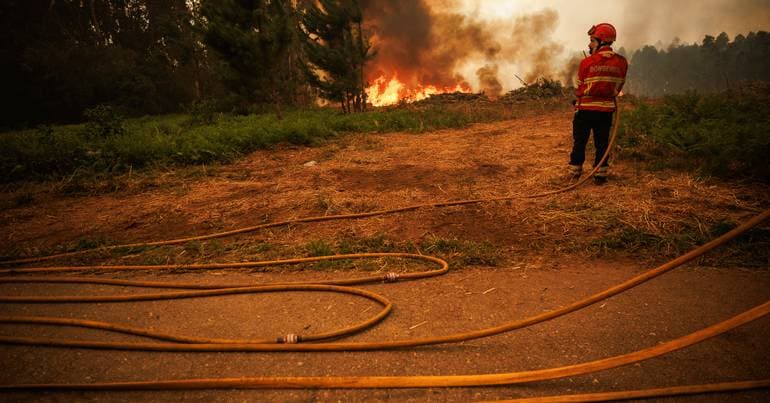 Man arrested for starting fire with a lighter in Vila Real