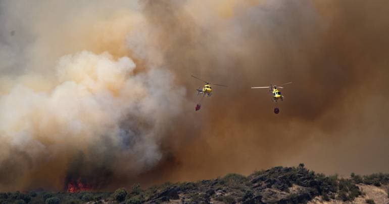 Two quarry workers arrested for starting a fire