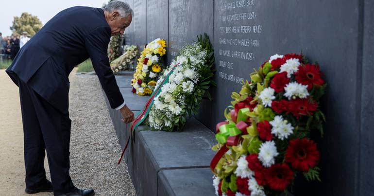 Marcelo made a discreet visit to Pedrógão to pay tribute to the victims