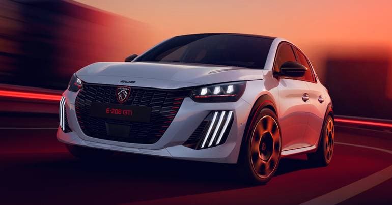 E-208 GTI. Peugeot reveals electric sports car with 281 hp