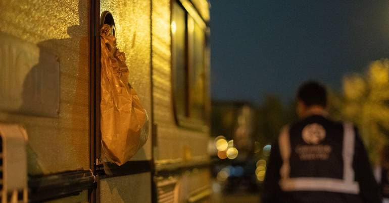 Family with four minors evicted from caravan in Lisbon