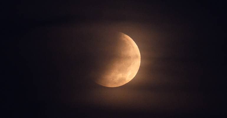 From Brazil to Hungary, images of the partial lunar eclipse