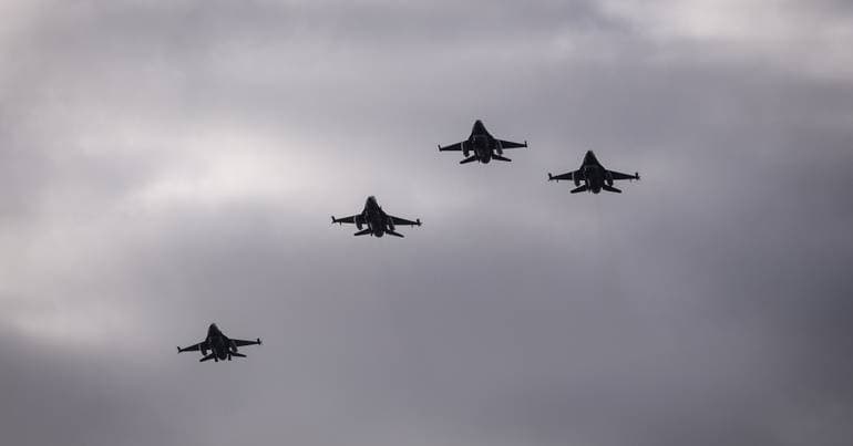 Loud bang caused by Air Force mission