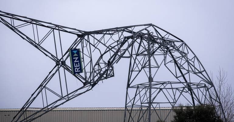 Brutal and unparalleled. 5,000 kilometres of electricity network affected