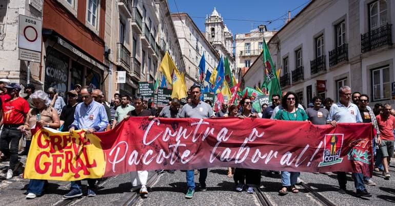 A general strike for unions and less general for the Government