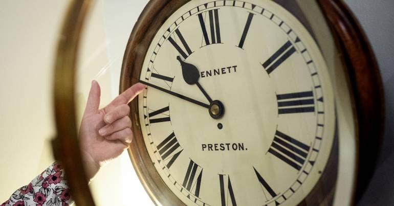 Clocks go forward one hour on Sunday morning