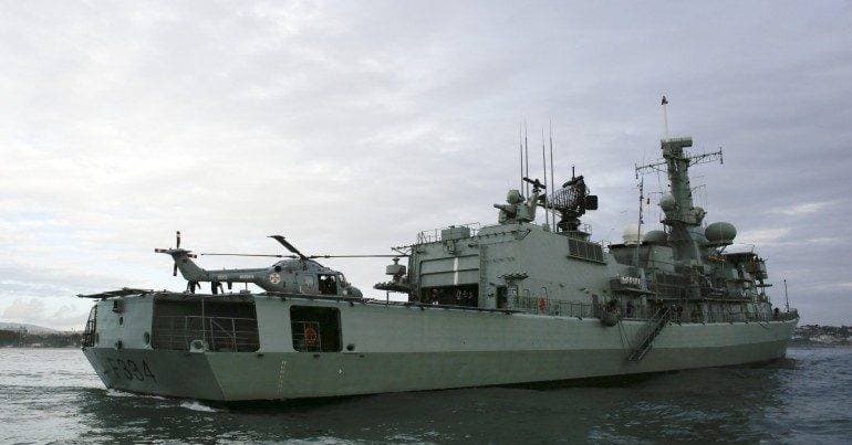 Portuguese ship on NATO mission with 165 military personnel