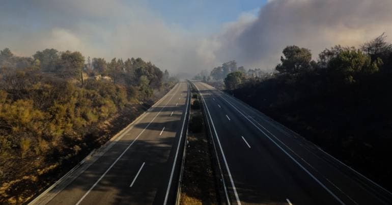 A1 motorway closed North-Southbound in the Coimbra area