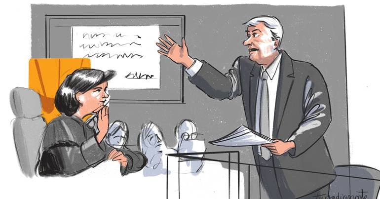 Marquês. Sócrates with two lawyers in the courtroom