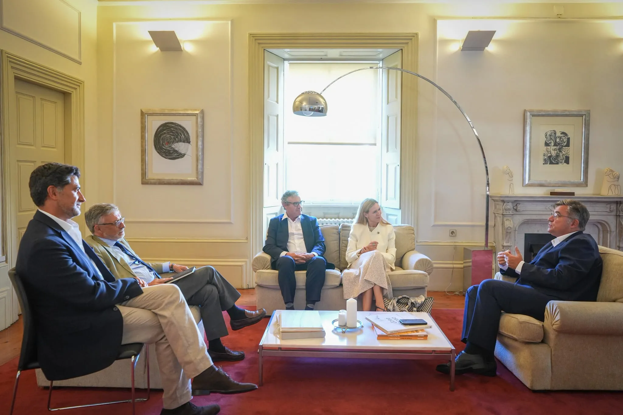 The new leadership of the EGTC of the Galicia – North of Portugal Euroregion, represented by...