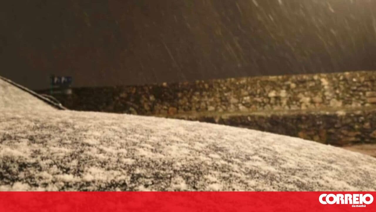 Snow has reached the Alentejo, leaving several places covered in white