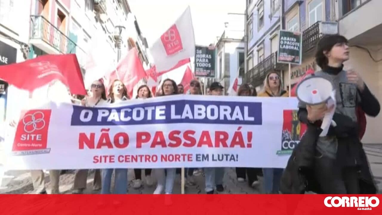 Thousands of workers protest in Porto against the labour package
