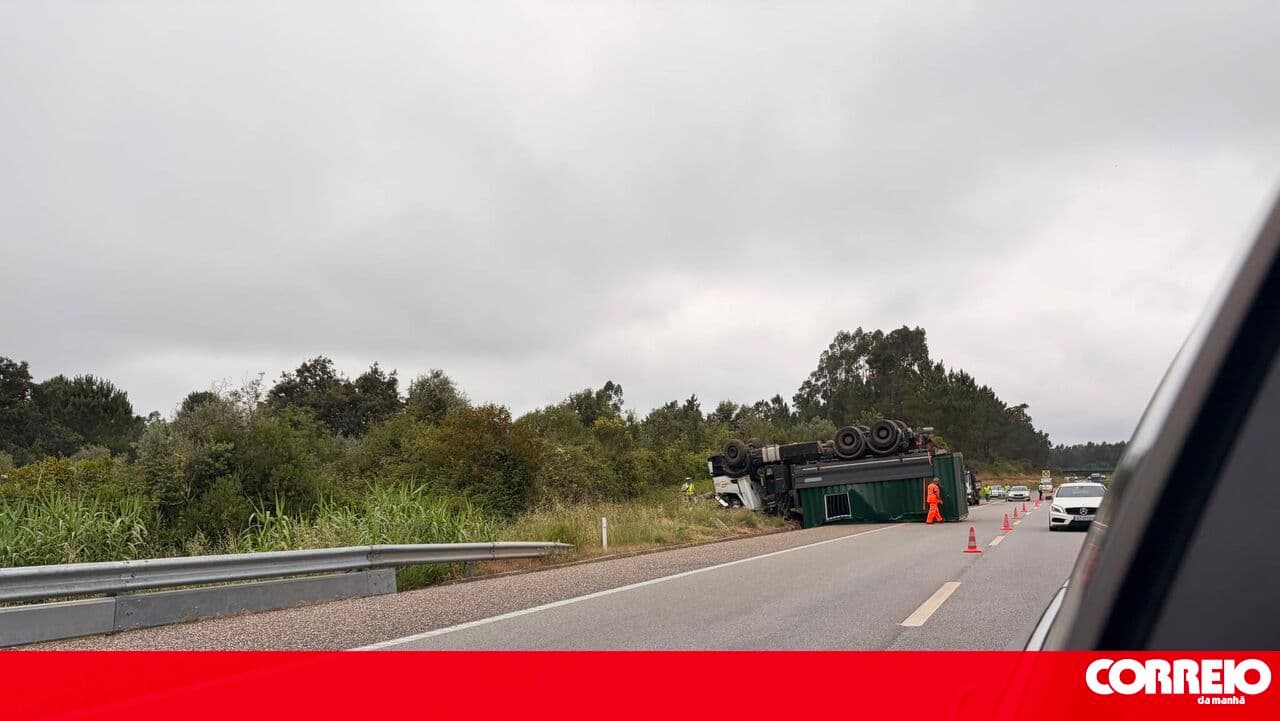 One injured in accident involving a heavy goods vehicle on the A1 in Coimbra