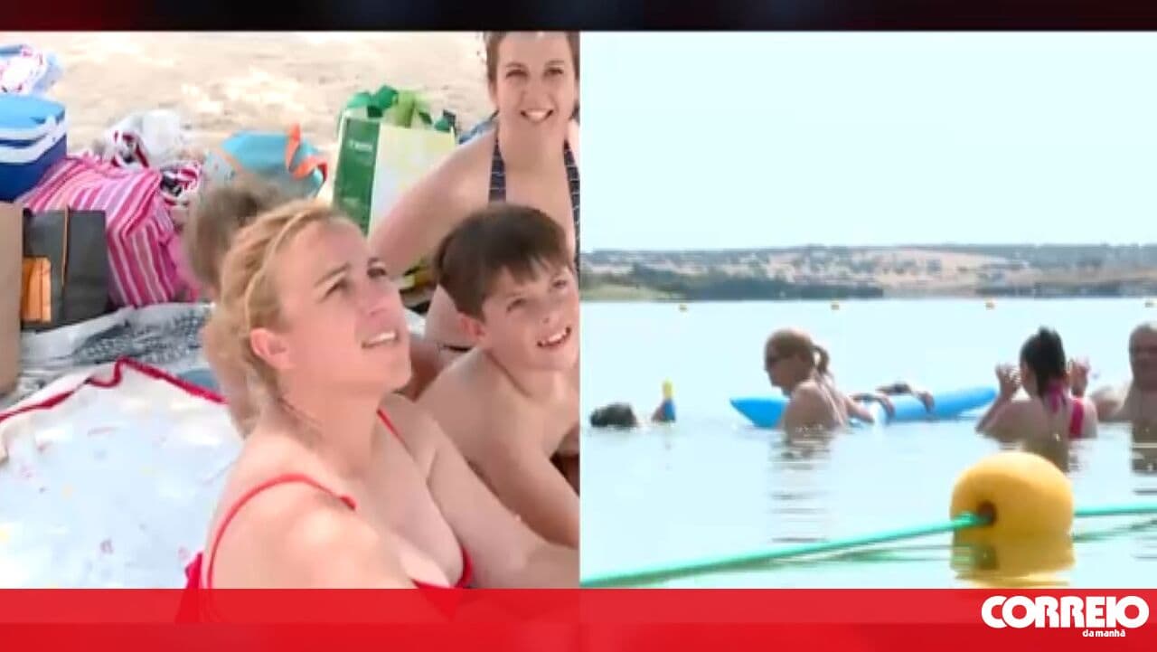People seek river beaches in Alentejo as maximum temperatures approach 40 degrees