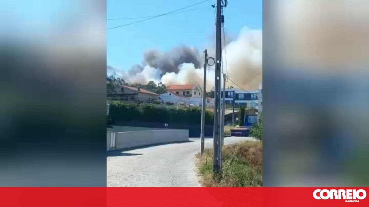 Forest fire breaks out in Penafiel