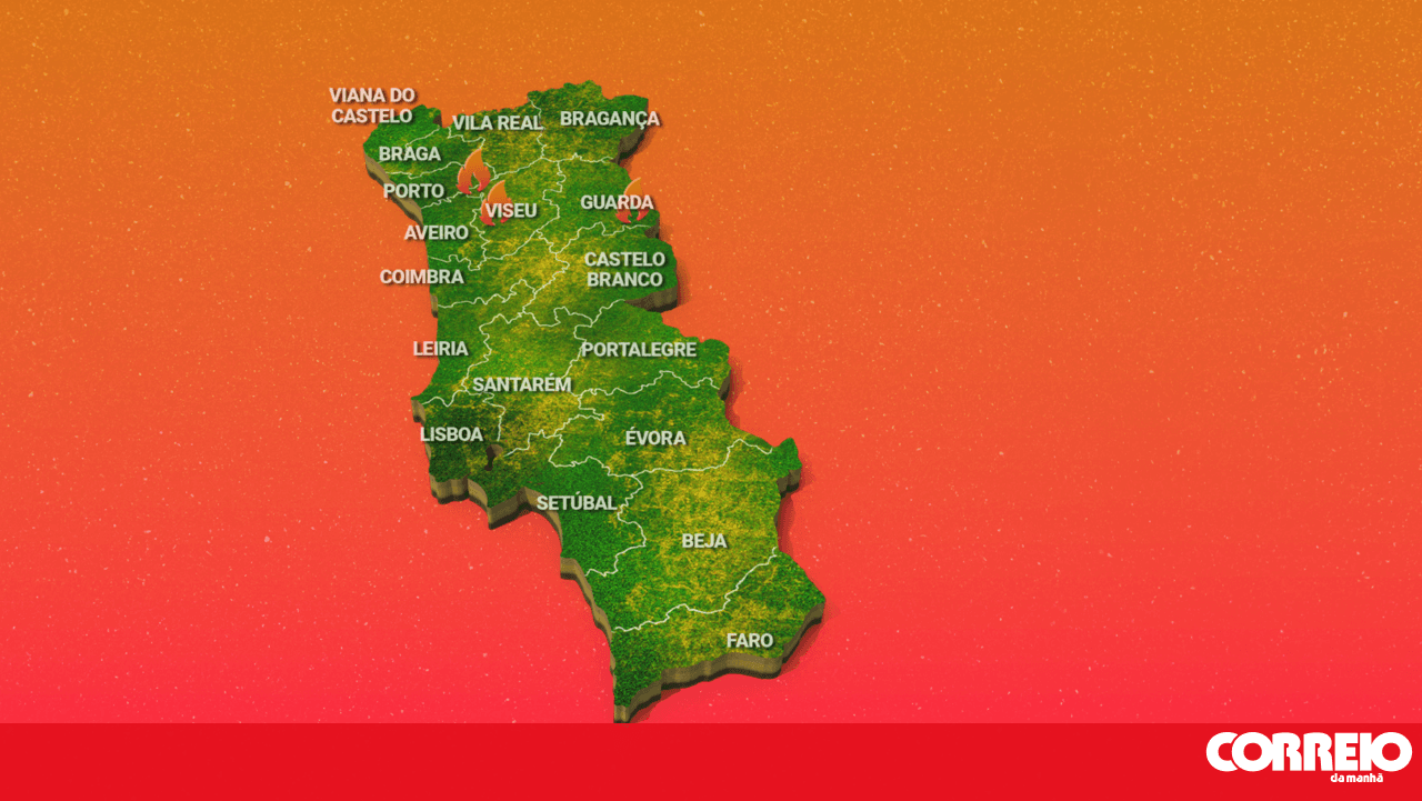 This is the status report on the fires in Portugal. See the map