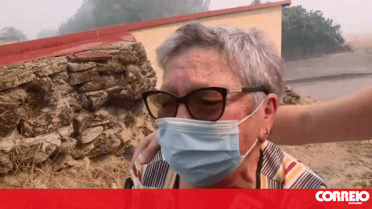 CMTV journalist consoles resident emotional due to the fire ravaging Valpaços